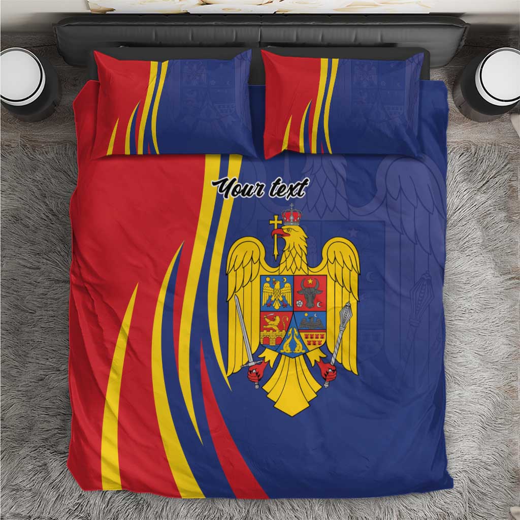 Romania Flag Day Personalized Bedding Set National Golden Eagle