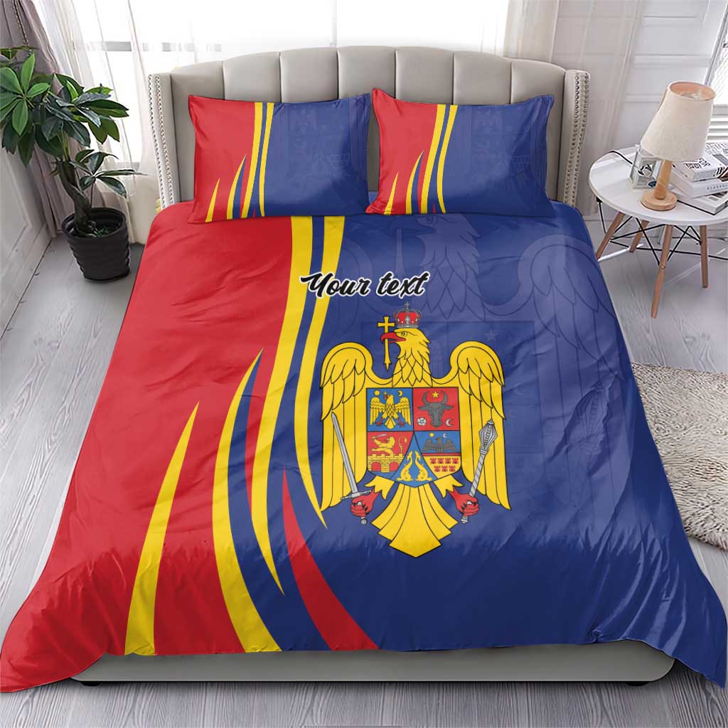 Romania Flag Day Personalized Bedding Set National Golden Eagle