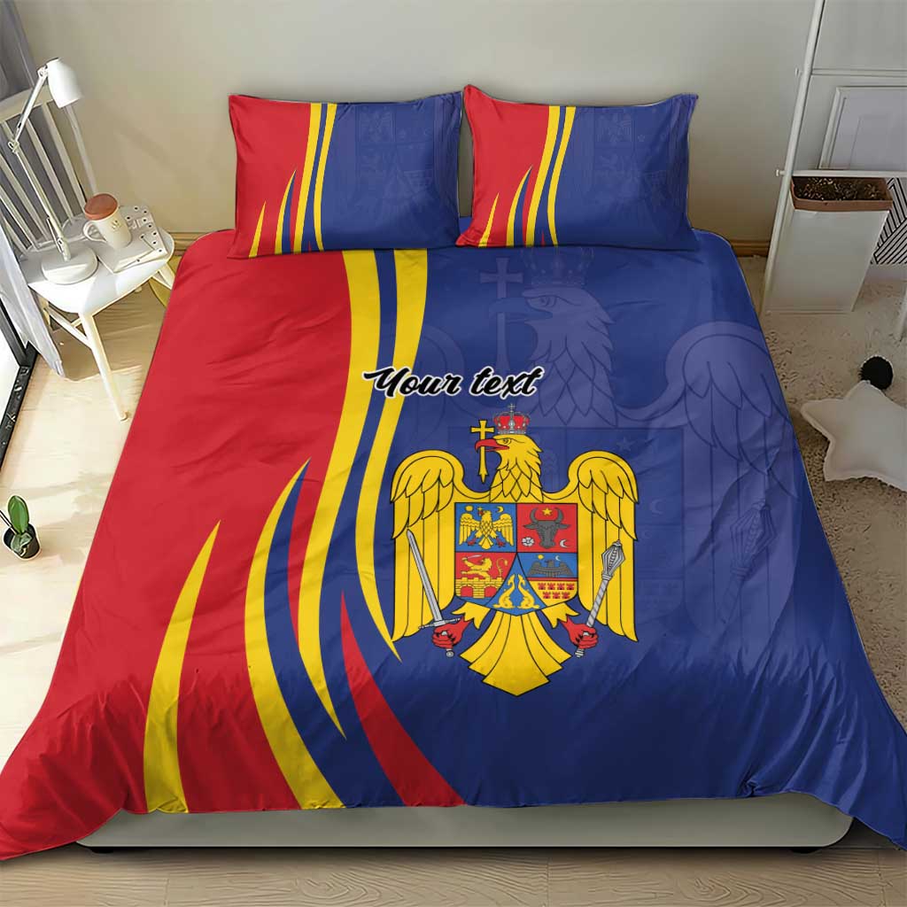 Romania Flag Day Personalized Bedding Set National Golden Eagle