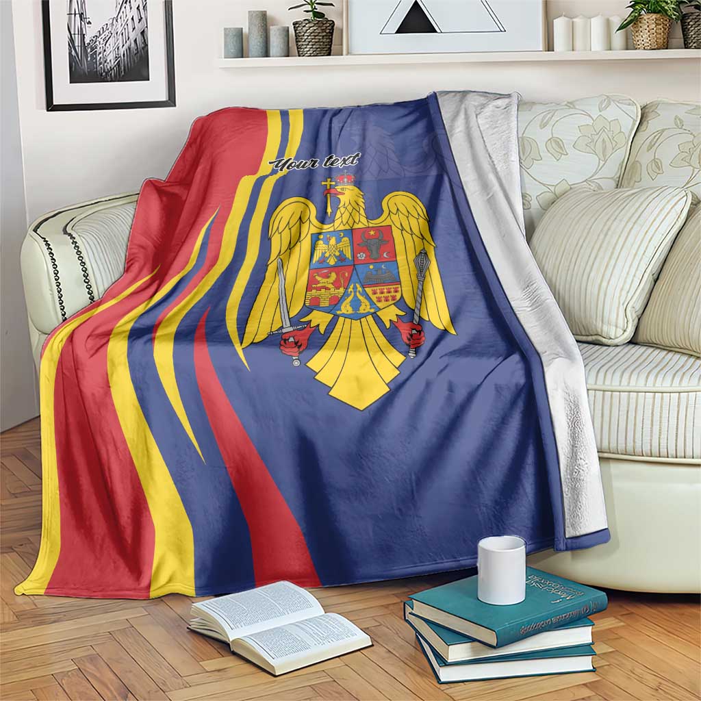 Romania Flag Day Personalized Blanket National Golden Eagle