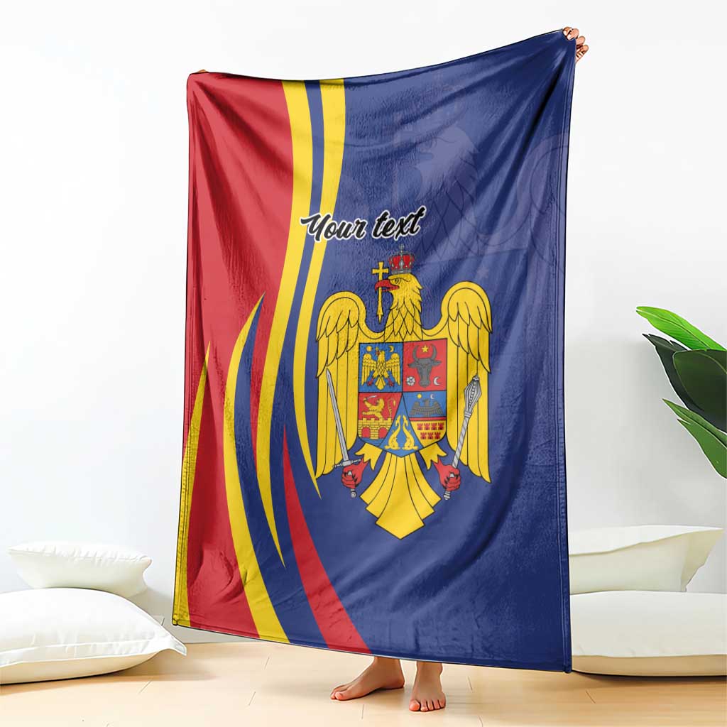 Romania Flag Day Personalized Blanket National Golden Eagle