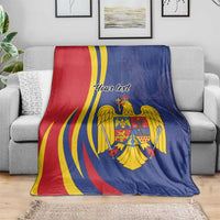 Romania Flag Day Personalized Blanket National Golden Eagle