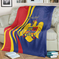 Romania Flag Day Personalized Blanket National Golden Eagle