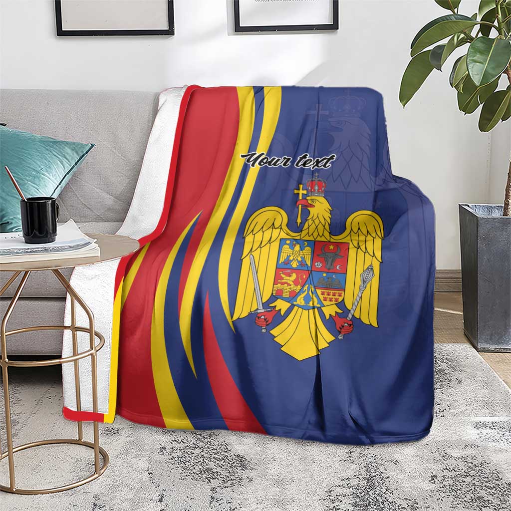 Romania Flag Day Personalized Blanket National Golden Eagle