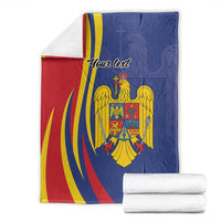 Romania Flag Day Personalized Blanket National Golden Eagle