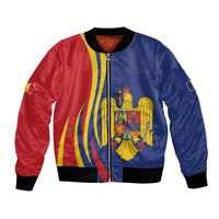 Romania Flag Day Personalized Bomber Jacket National Golden Eagle