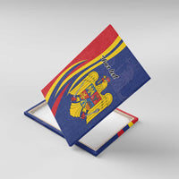 Romania Flag Day Personalized Canvas Wall Art National Golden Eagle