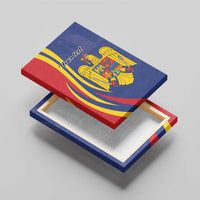 Romania Flag Day Personalized Canvas Wall Art National Golden Eagle