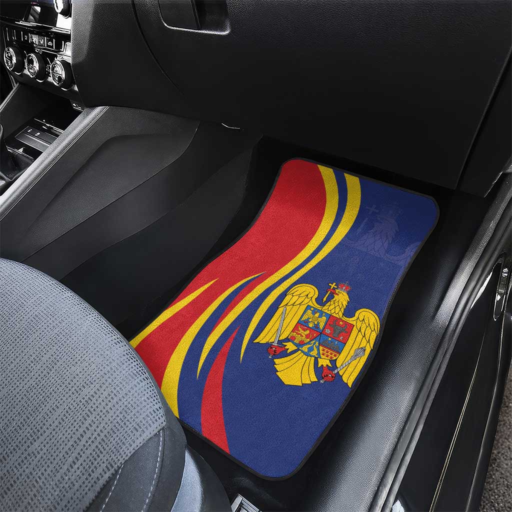 Romania Flag Day Personalized Car Mats National Golden Eagle