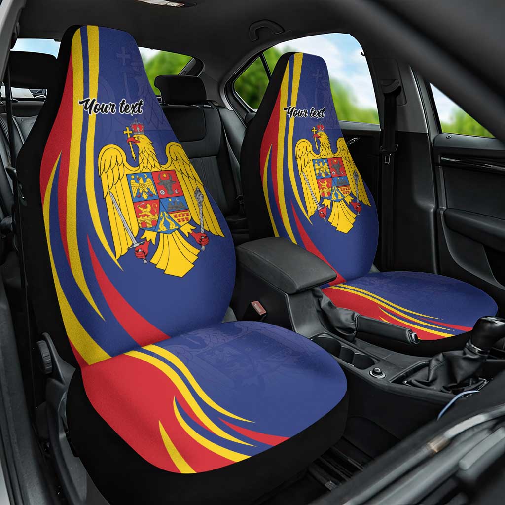 Romania Flag Day Personalized Car Seat Cover National Golden Eagle