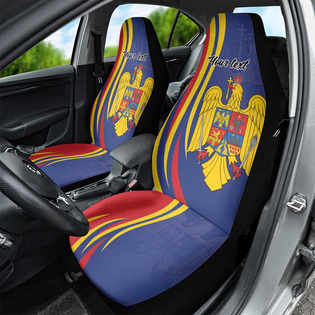 Romania Flag Day Personalized Car Seat Cover National Golden Eagle