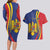 Romania Flag Day Personalized Couples Matching Long Sleeve Bodycon Dress and Hawaiian Shirt National Golden Eagle