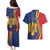 Romania Flag Day Personalized Couples Matching Puletasi and Hawaiian Shirt National Golden Eagle