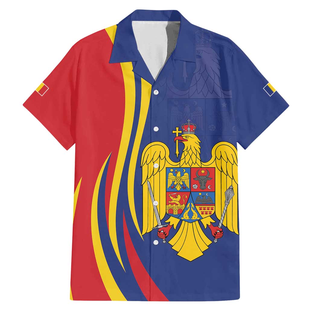 Romania Flag Day Personalized Family Matching Mermaid Dress and Hawaiian Shirt National Golden Eagle