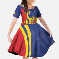 Romania Flag Day Personalized Family Matching Off Shoulder Maxi Dress and Hawaiian Shirt National Golden Eagle