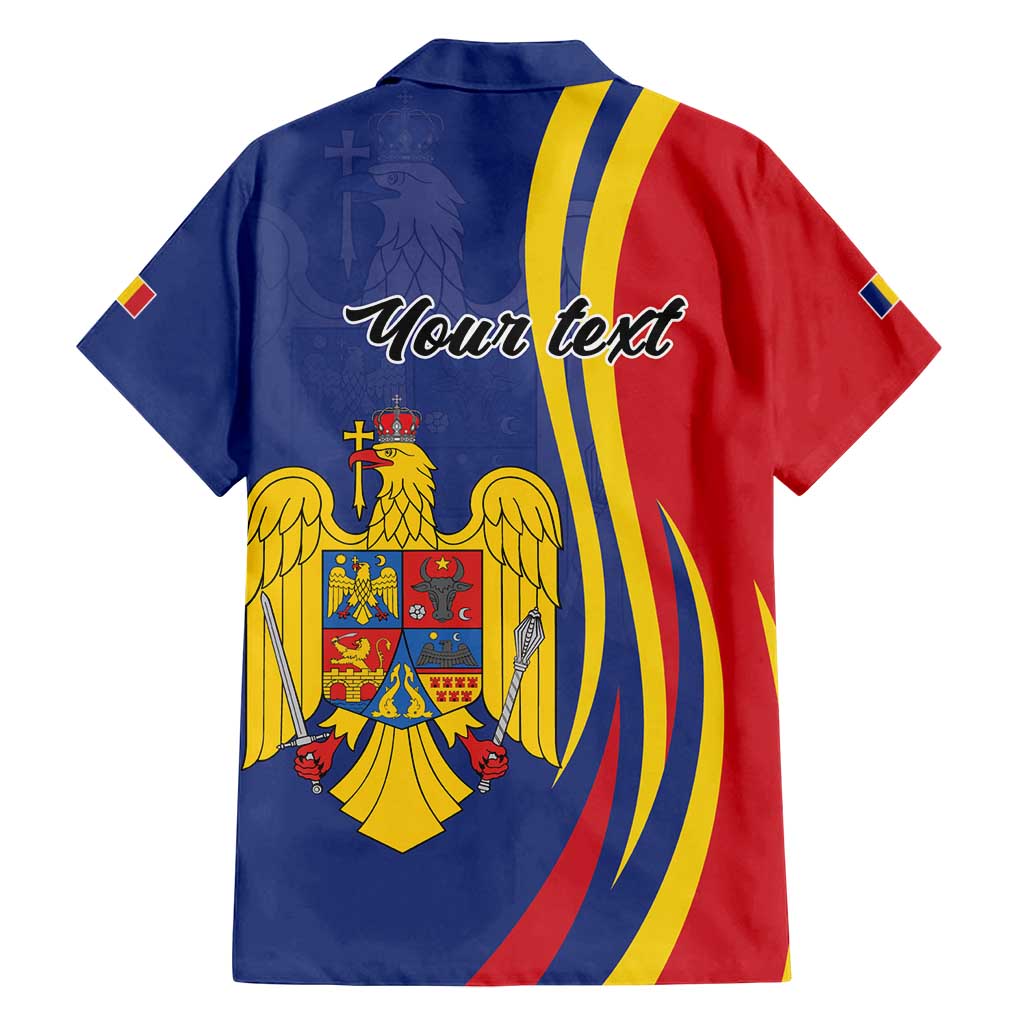Romania Flag Day Personalized Family Matching Off Shoulder Maxi Dress and Hawaiian Shirt National Golden Eagle