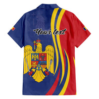 Romania Flag Day Personalized Family Matching Summer Maxi Dress and Hawaiian Shirt National Golden Eagle