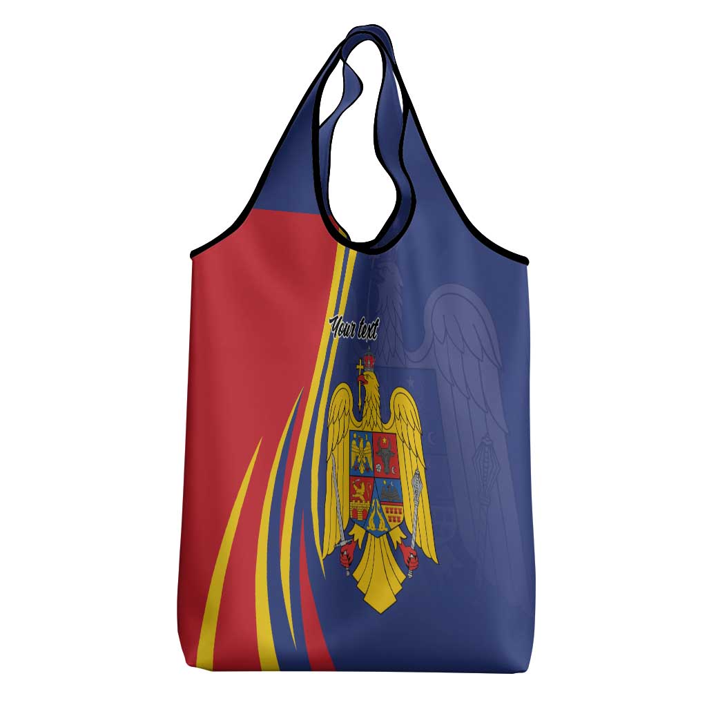 Romania Flag Day Personalized Grocery Bag National Golden Eagle