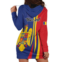 Romania Flag Day Personalized Hoodie Dress National Golden Eagle