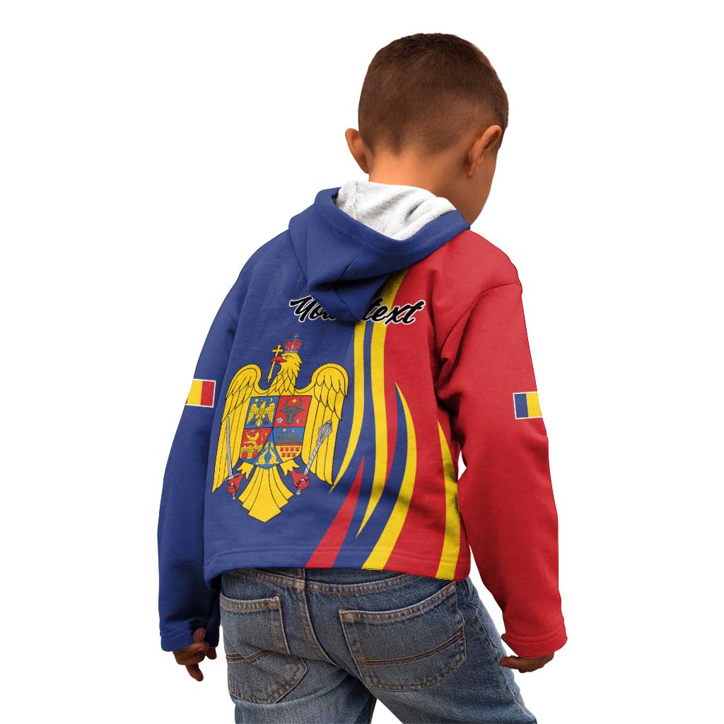Romania Flag Day Personalized Kid Hoodie National Golden Eagle