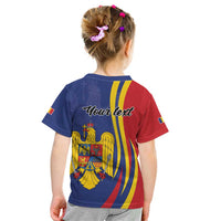 Romania Flag Day Personalized Kid T Shirt National Golden Eagle