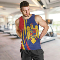 Romania Flag Day Personalized Men Tank Top National Golden Eagle