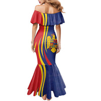 Romania Flag Day Personalized Mermaid Dress National Golden Eagle