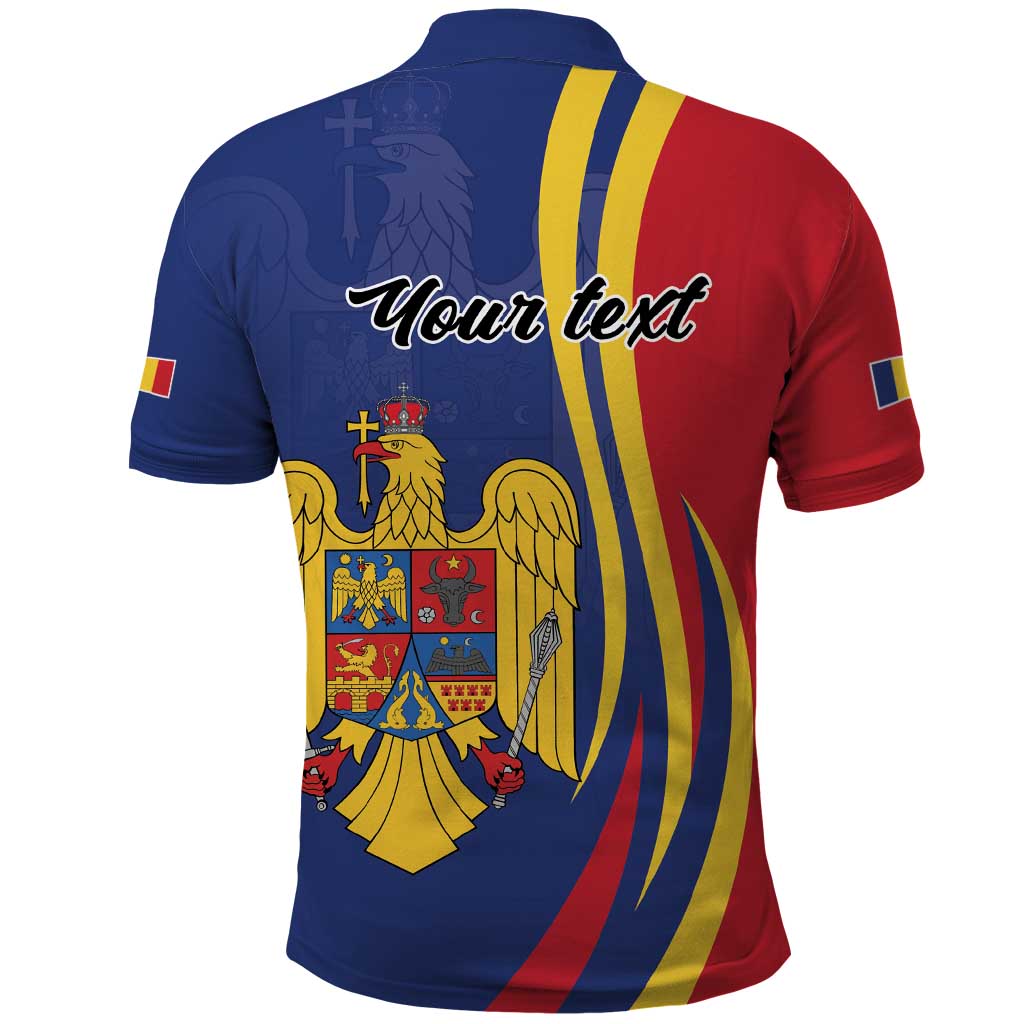 Romania Flag Day Personalized Polo Shirt National Golden Eagle