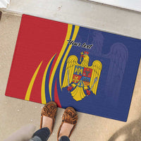 Romania Flag Day Personalized Rubber Doormat National Golden Eagle