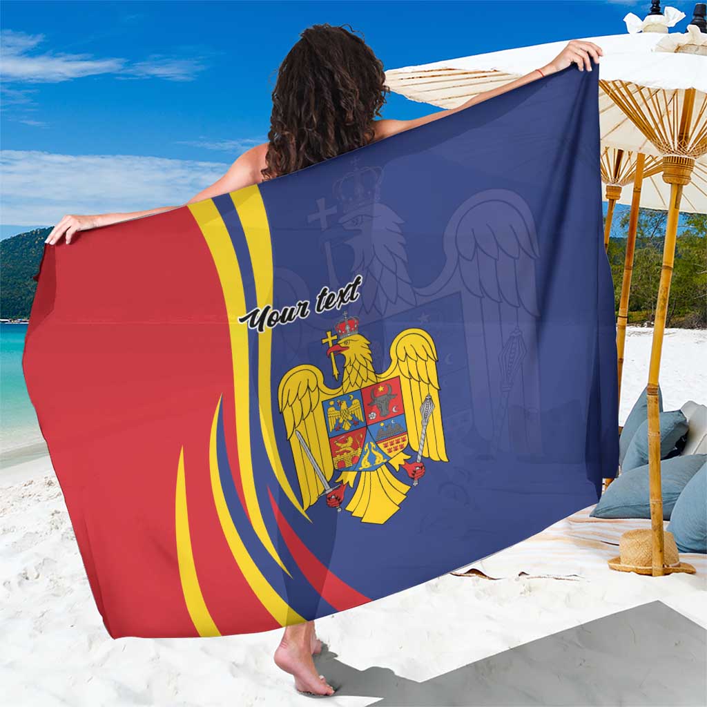 Romania Flag Day Personalized Sarong National Golden Eagle