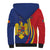 Romania Flag Day Personalized Sherpa Hoodie National Golden Eagle
