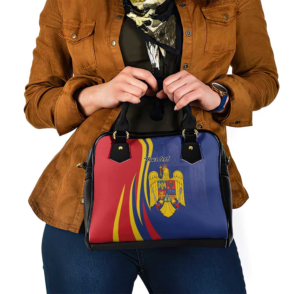 Romania Flag Day Personalized Shoulder Handbag National Golden Eagle