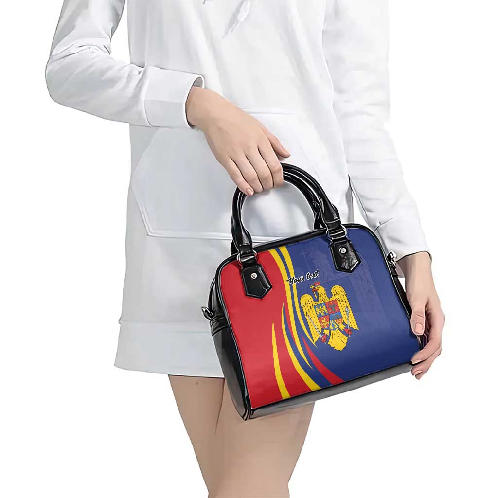 Romania Flag Day Personalized Shoulder Handbag National Golden Eagle