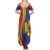 Romania Flag Day Personalized Summer Maxi Dress National Golden Eagle
