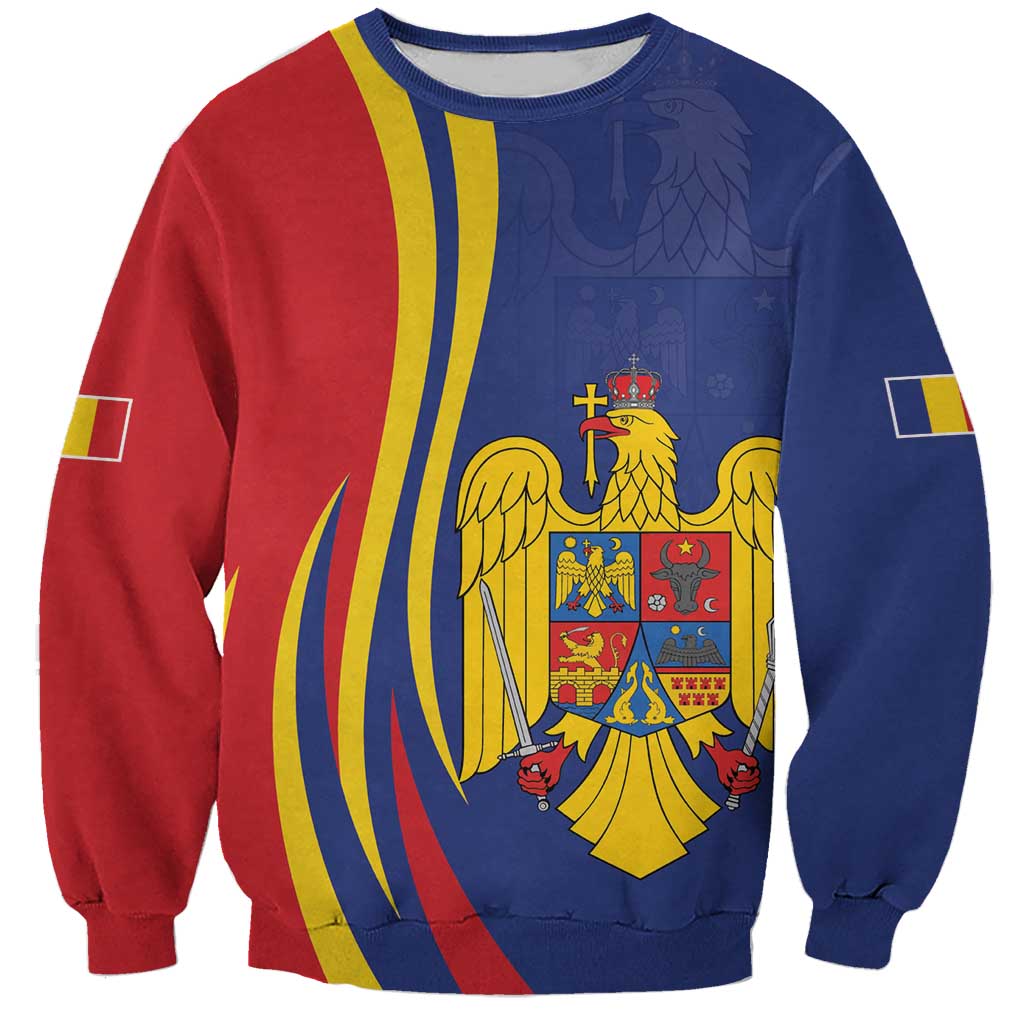 Romania Flag Day Personalized Sweatshirt National Golden Eagle