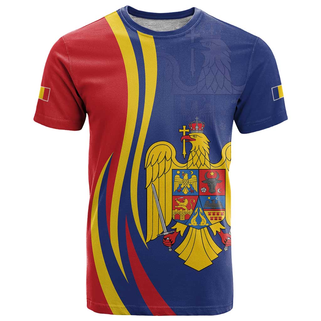 Romania Flag Day Personalized T Shirt National Golden Eagle