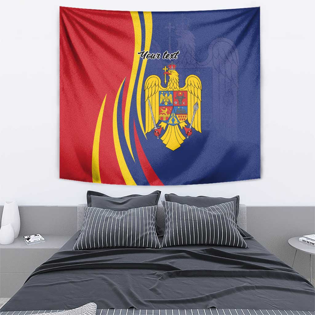 Romania Flag Day Personalized Tapestry National Golden Eagle