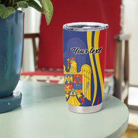 Romania Flag Day Personalized Tumbler Cup National Golden Eagle
