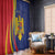 Romania Flag Day Personalized Window Curtain National Golden Eagle