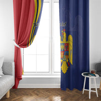 Romania Flag Day Personalized Window Curtain National Golden Eagle