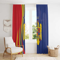 Romania Flag Day Personalized Window Curtain National Golden Eagle