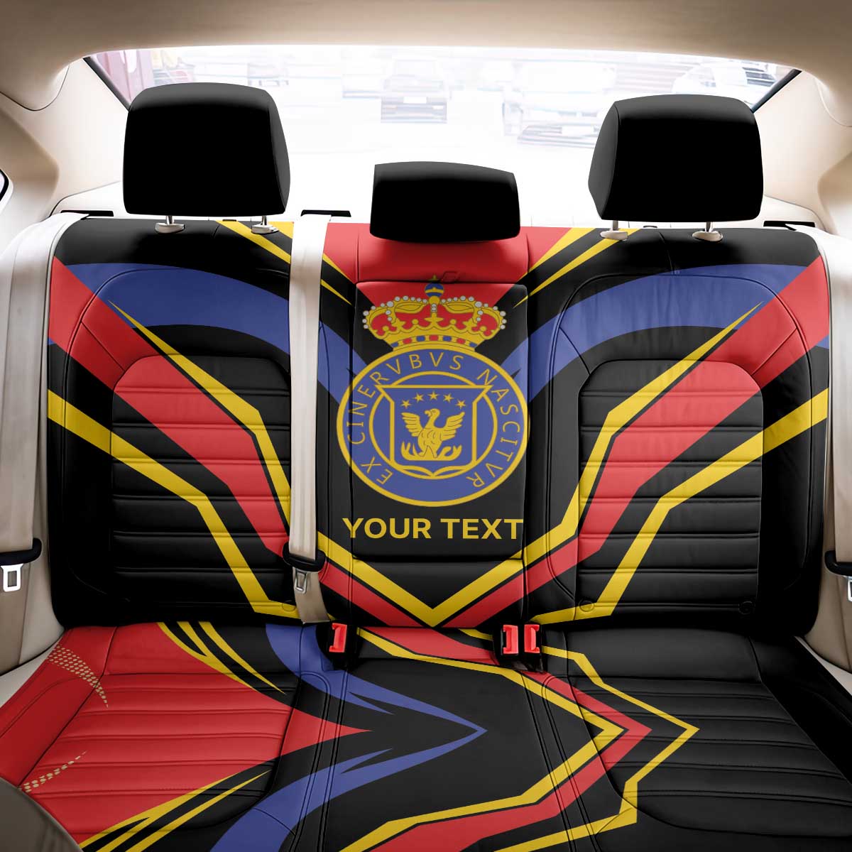 Haiti 1814-1820 Personalized Back Car Seat Cover Haitian Flag of the Kingdom
