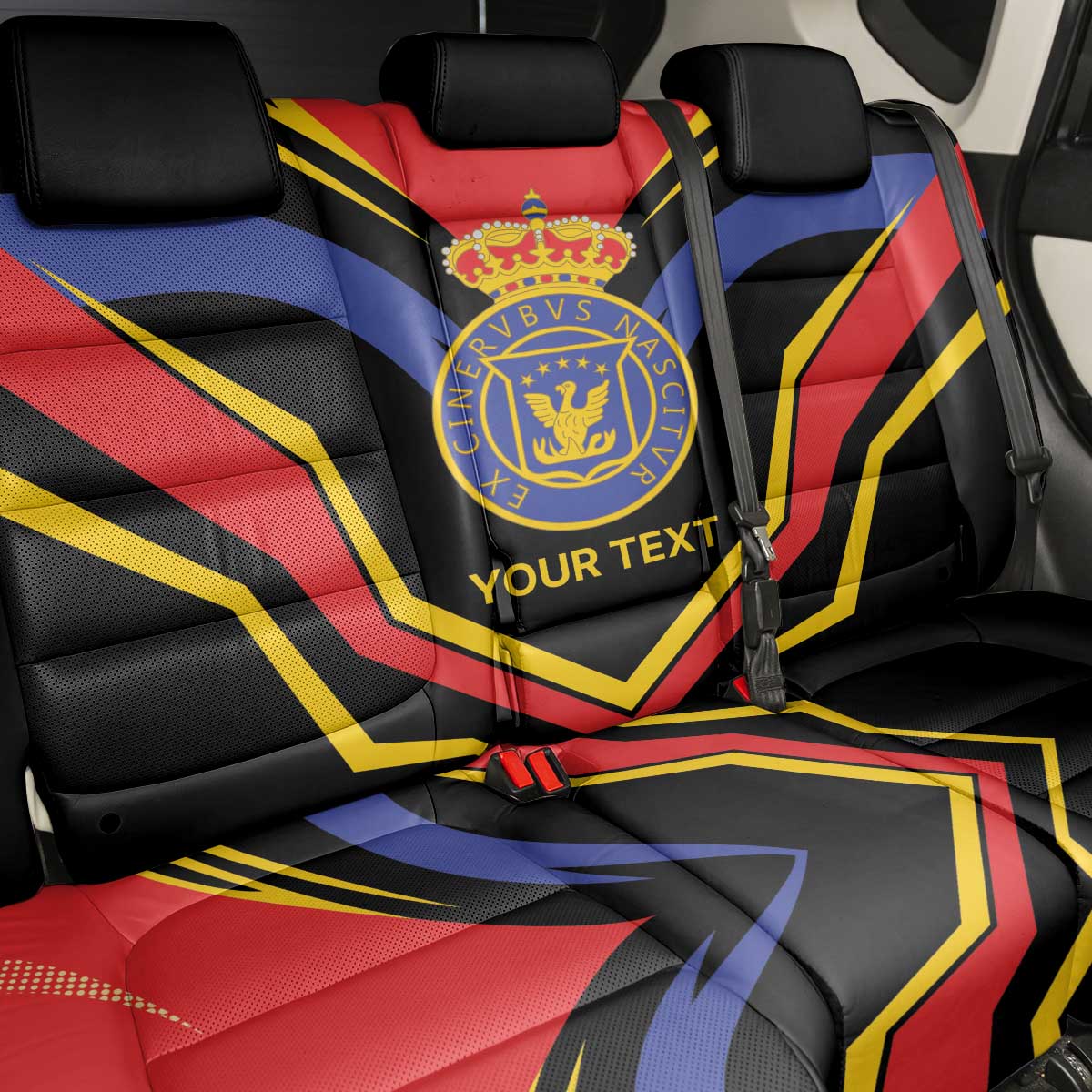 Haiti 1814-1820 Personalized Back Car Seat Cover Haitian Flag of the Kingdom