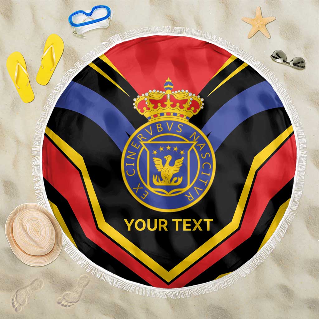 Haiti 1814-1820 Personalized Beach Blanket Haitian Flag of the Kingdom