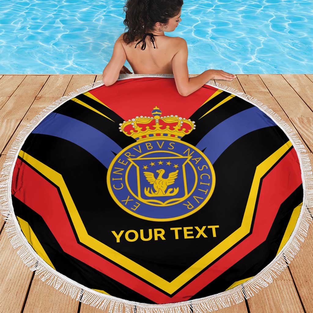 Haiti 1814-1820 Personalized Beach Blanket Haitian Flag of the Kingdom