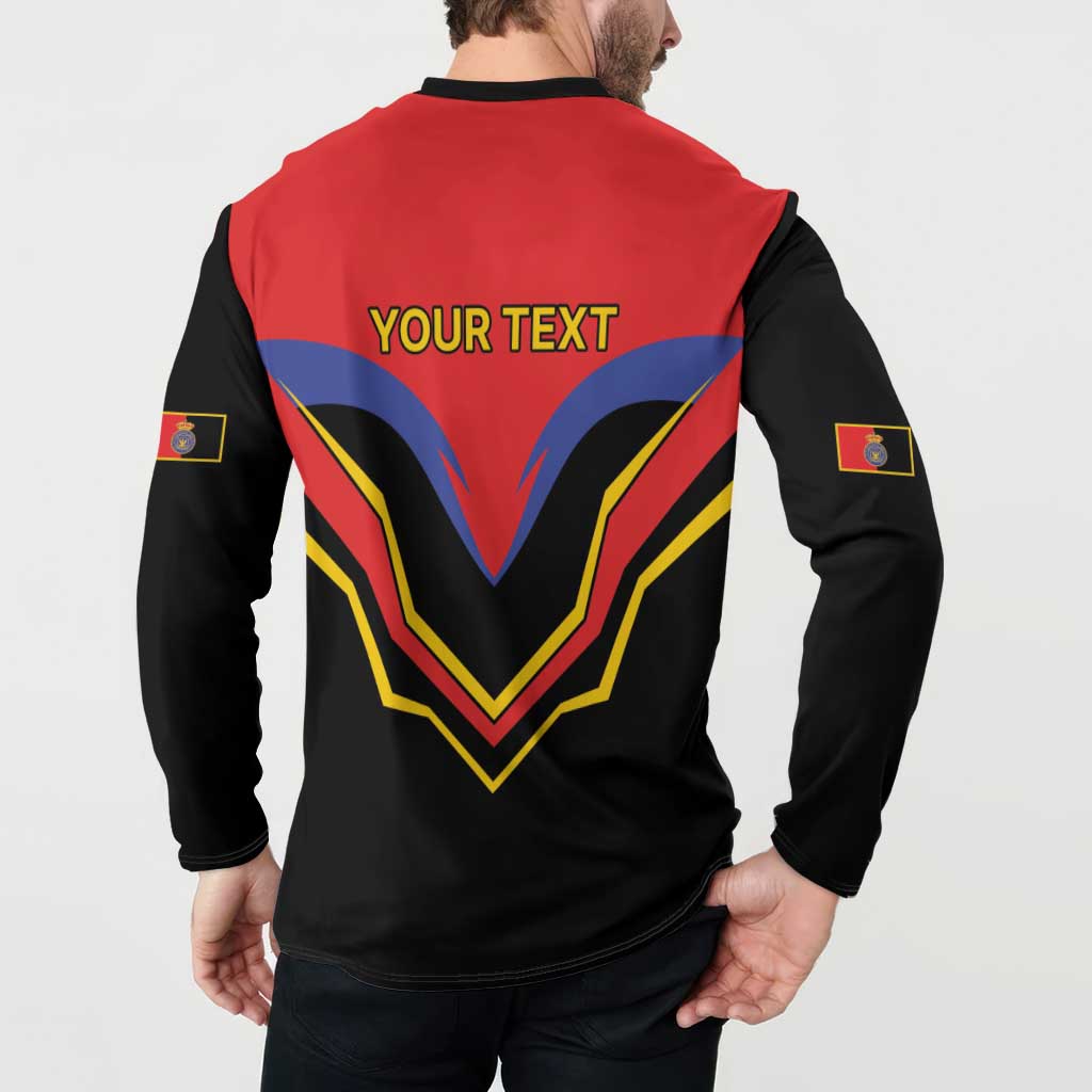 Haiti 1814-1820 Personalized Button Sweatshirt Haitian Flag of the Kingdom