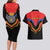 Haiti 1814-1820 Personalized Couples Matching Long Sleeve Bodycon Dress and Hawaiian Shirt Haitian Flag of the Kingdom