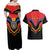 Haiti 1814-1820 Personalized Couples Matching Off Shoulder Maxi Dress and Hawaiian Shirt Haitian Flag of the Kingdom
