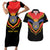Haiti 1814-1820 Personalized Couples Matching Short Sleeve Bodycon Dress and Hawaiian Shirt Haitian Flag of the Kingdom