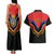 Haiti 1814-1820 Personalized Couples Matching Tank Maxi Dress and Hawaiian Shirt Haitian Flag of the Kingdom